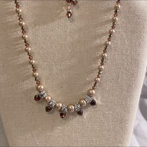 Anniversary necklace and earrings set.